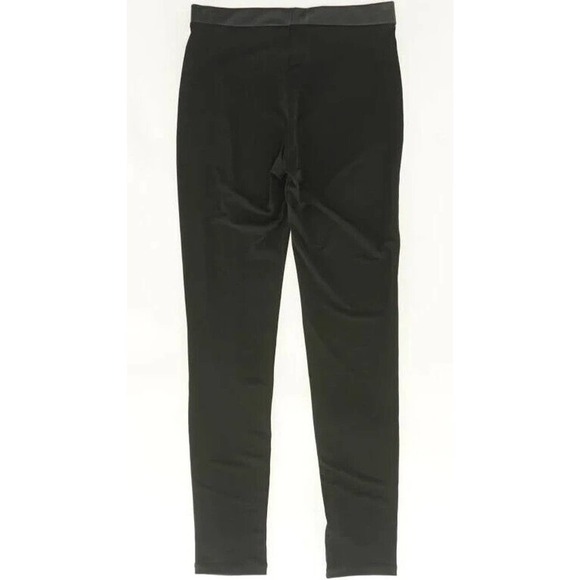 Clara Sun Woo LEGGINGS Black Pull Up Stretch Straight Leg Elastic Waist XS NEW - Picture 2 of 7